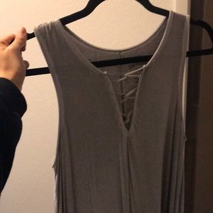 Light green cross top